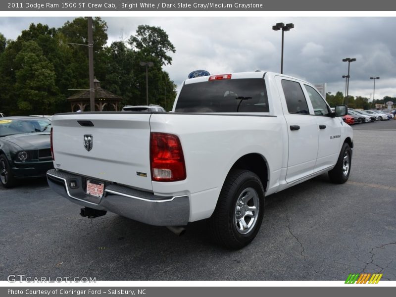 Bright White / Dark Slate Gray/Medium Graystone 2011 Dodge Ram 1500 ST Crew Cab