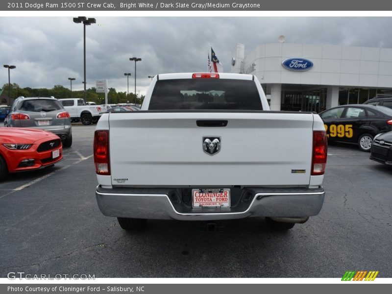 Bright White / Dark Slate Gray/Medium Graystone 2011 Dodge Ram 1500 ST Crew Cab