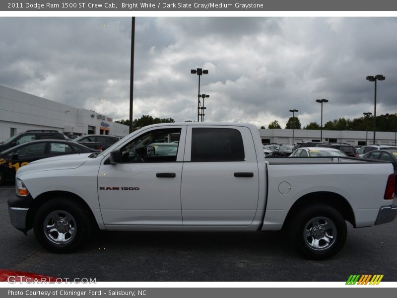 Bright White / Dark Slate Gray/Medium Graystone 2011 Dodge Ram 1500 ST Crew Cab