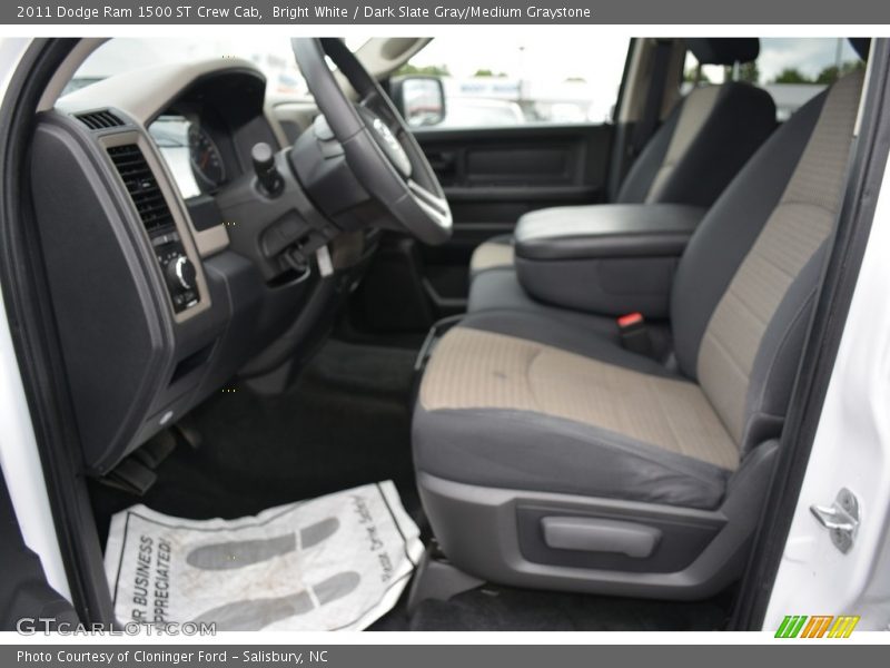 Bright White / Dark Slate Gray/Medium Graystone 2011 Dodge Ram 1500 ST Crew Cab