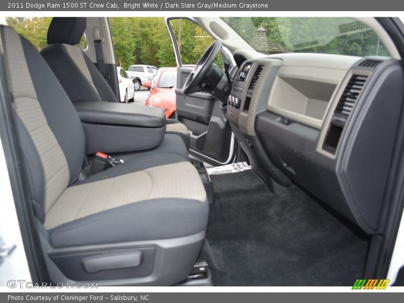 Bright White / Dark Slate Gray/Medium Graystone 2011 Dodge Ram 1500 ST Crew Cab