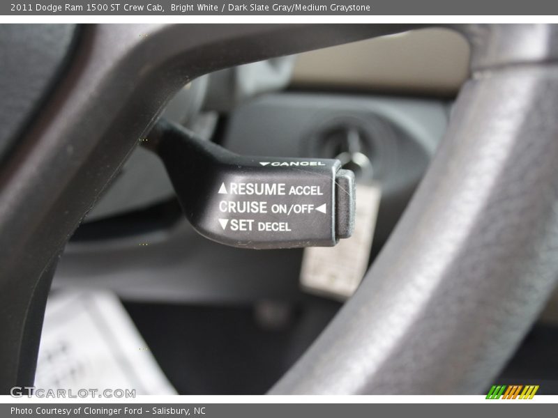 Bright White / Dark Slate Gray/Medium Graystone 2011 Dodge Ram 1500 ST Crew Cab