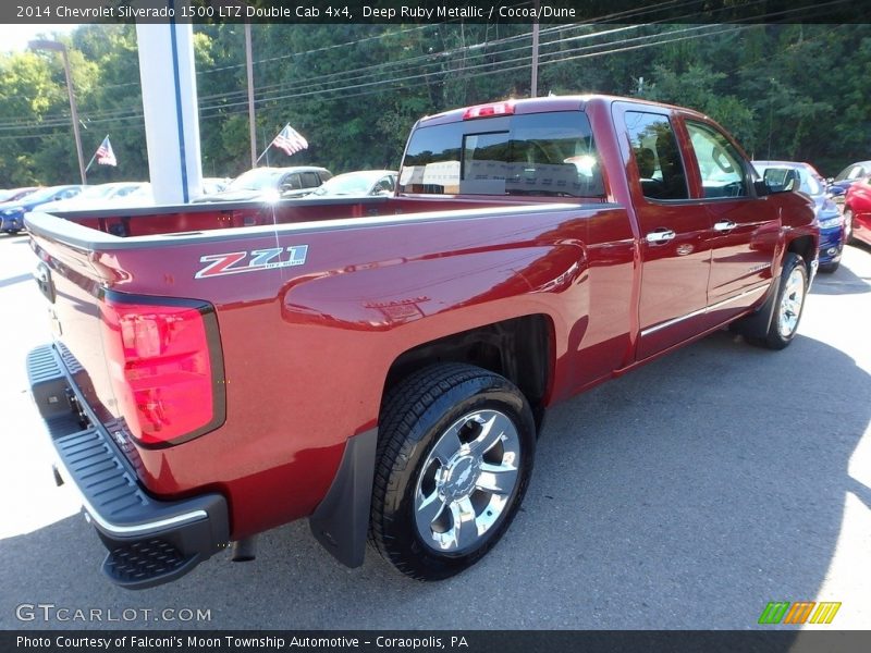 Deep Ruby Metallic / Cocoa/Dune 2014 Chevrolet Silverado 1500 LTZ Double Cab 4x4