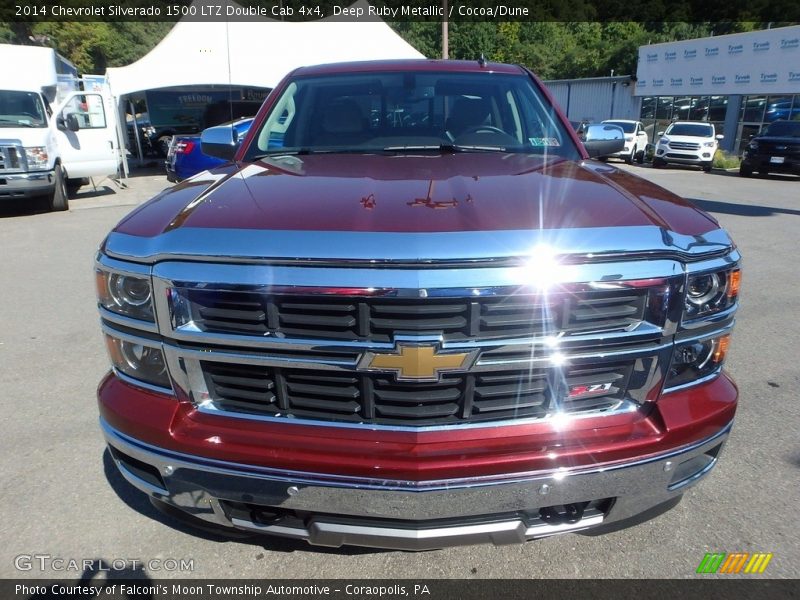 Deep Ruby Metallic / Cocoa/Dune 2014 Chevrolet Silverado 1500 LTZ Double Cab 4x4