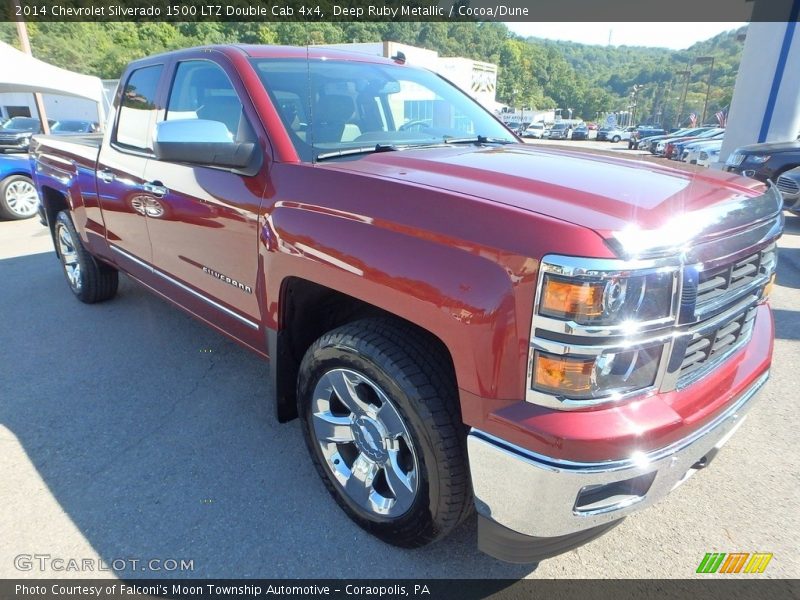 Deep Ruby Metallic / Cocoa/Dune 2014 Chevrolet Silverado 1500 LTZ Double Cab 4x4
