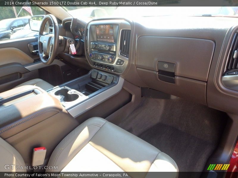 Deep Ruby Metallic / Cocoa/Dune 2014 Chevrolet Silverado 1500 LTZ Double Cab 4x4