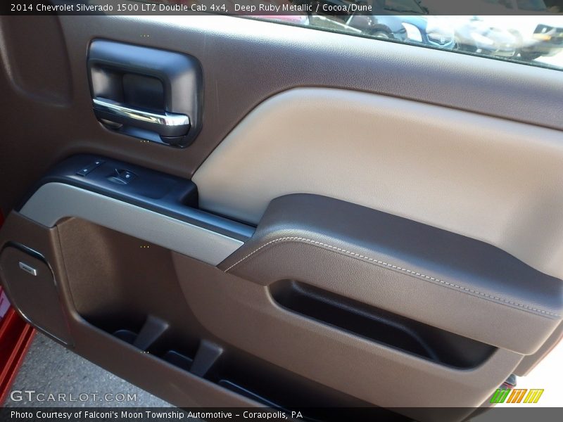 Deep Ruby Metallic / Cocoa/Dune 2014 Chevrolet Silverado 1500 LTZ Double Cab 4x4