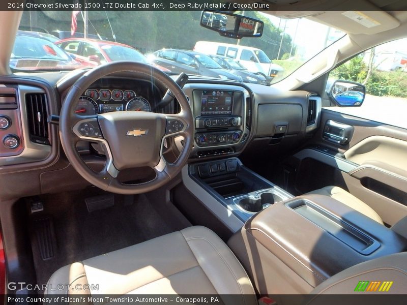 Deep Ruby Metallic / Cocoa/Dune 2014 Chevrolet Silverado 1500 LTZ Double Cab 4x4