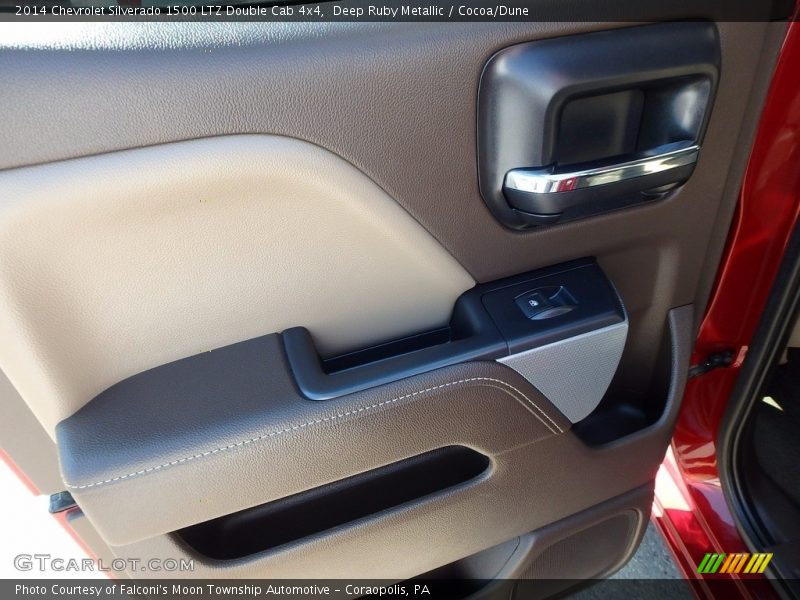 Deep Ruby Metallic / Cocoa/Dune 2014 Chevrolet Silverado 1500 LTZ Double Cab 4x4