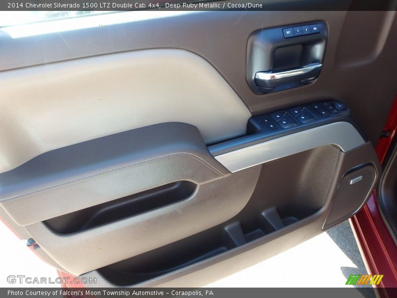 Deep Ruby Metallic / Cocoa/Dune 2014 Chevrolet Silverado 1500 LTZ Double Cab 4x4