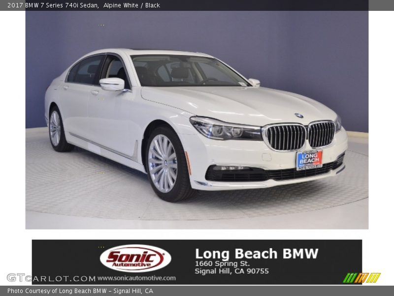 Alpine White / Black 2017 BMW 7 Series 740i Sedan