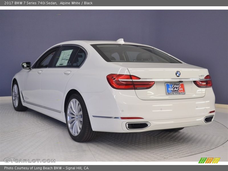 Alpine White / Black 2017 BMW 7 Series 740i Sedan