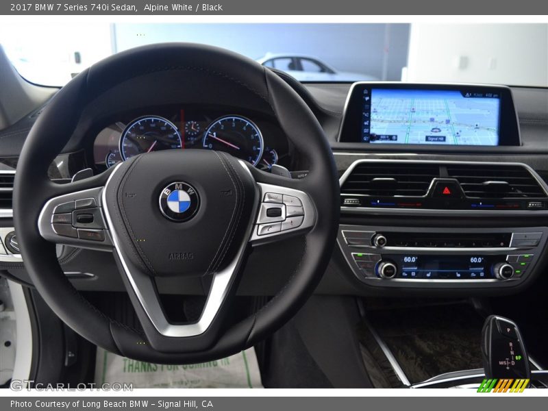 Alpine White / Black 2017 BMW 7 Series 740i Sedan