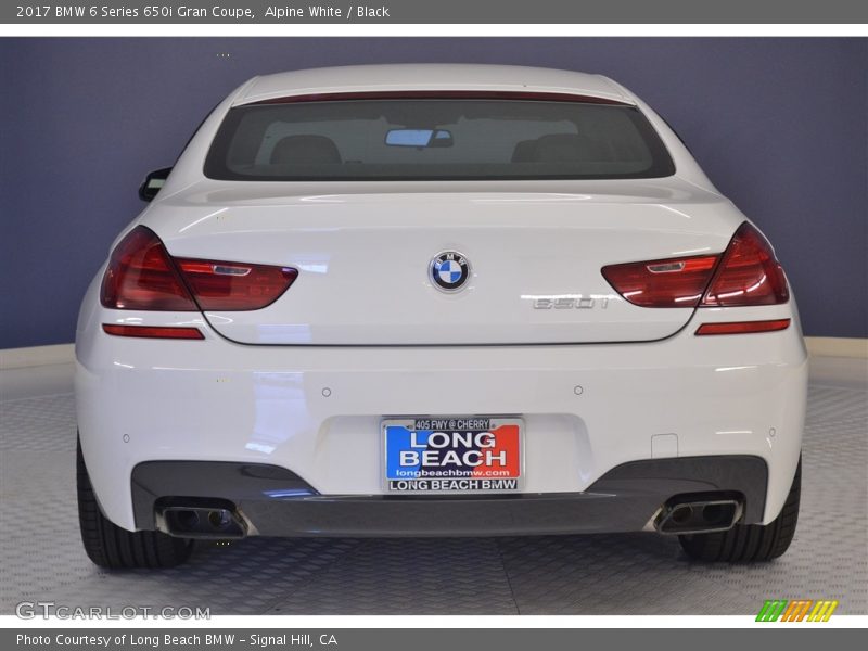 Alpine White / Black 2017 BMW 6 Series 650i Gran Coupe