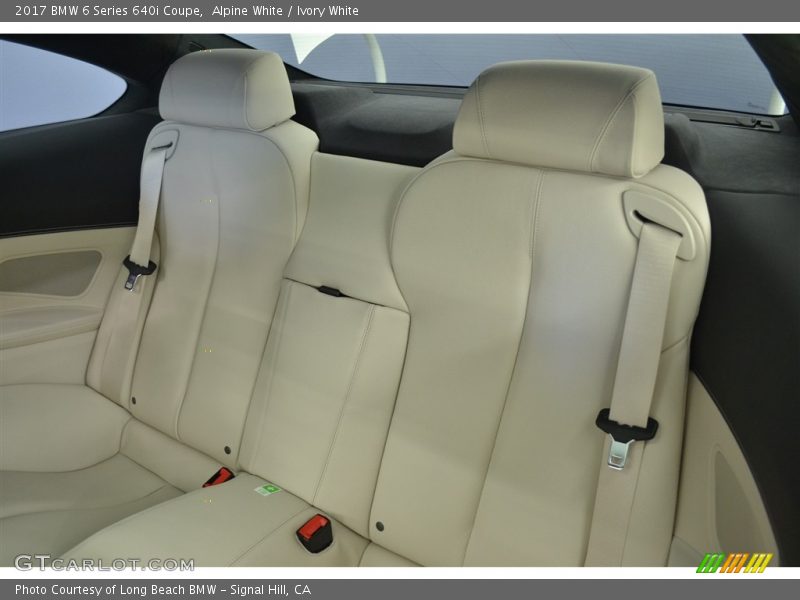 Rear Seat of 2017 6 Series 640i Coupe