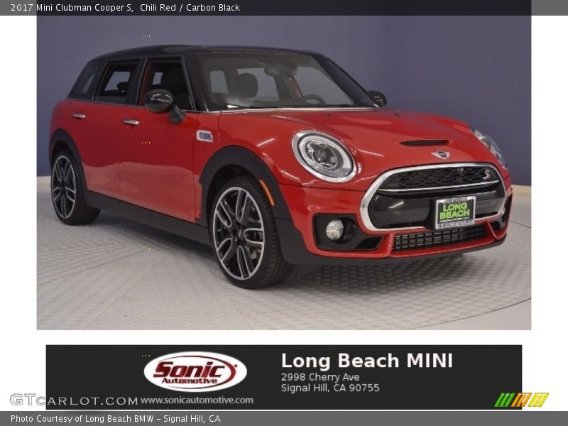 Chili Red / Carbon Black 2017 Mini Clubman Cooper S