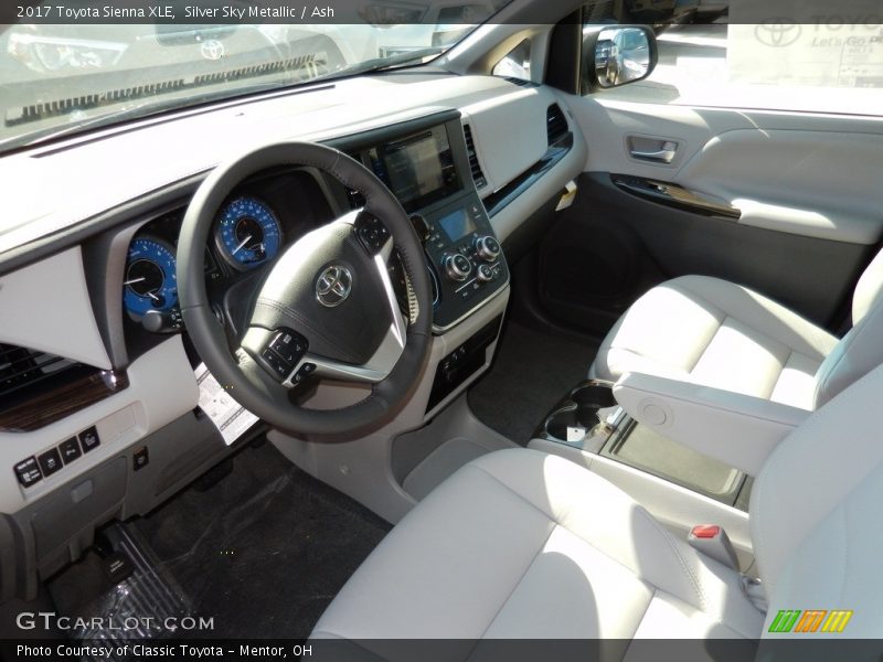 Silver Sky Metallic / Ash 2017 Toyota Sienna XLE