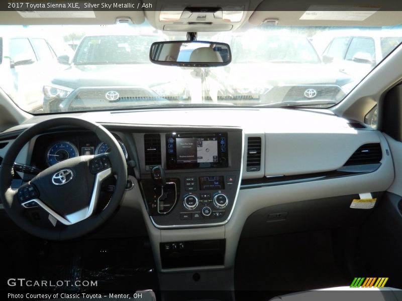 Silver Sky Metallic / Ash 2017 Toyota Sienna XLE