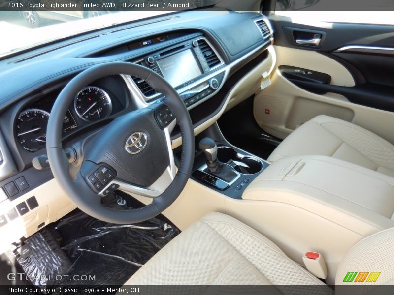 Blizzard Pearl / Almond 2016 Toyota Highlander Limited AWD