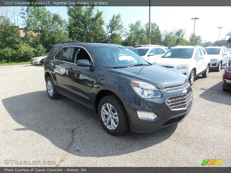 Nightfall Gray Metallic / Jet Black 2017 Chevrolet Equinox LT