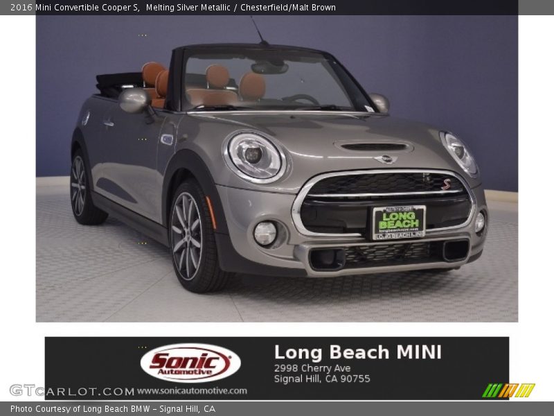 Melting Silver Metallic / Chesterfield/Malt Brown 2016 Mini Convertible Cooper S