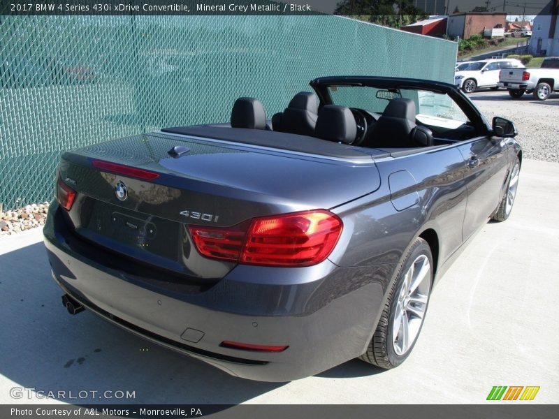 Mineral Grey Metallic / Black 2017 BMW 4 Series 430i xDrive Convertible