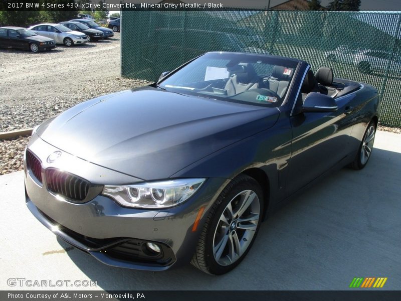 Mineral Grey Metallic / Black 2017 BMW 4 Series 430i xDrive Convertible
