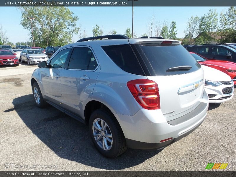 Silver Ice Metallic / Light Titanium/Jet Black 2017 Chevrolet Equinox LT