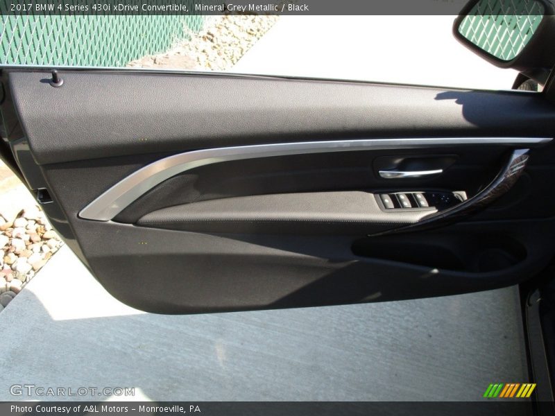 Mineral Grey Metallic / Black 2017 BMW 4 Series 430i xDrive Convertible
