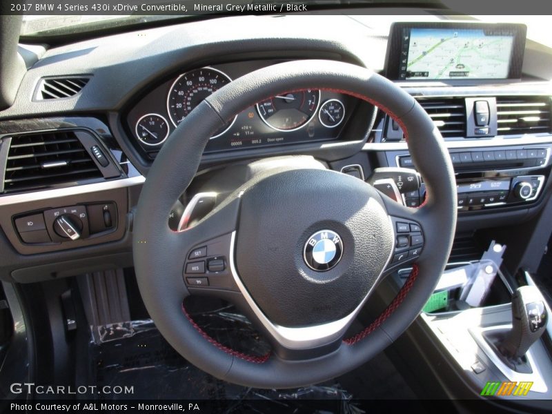Mineral Grey Metallic / Black 2017 BMW 4 Series 430i xDrive Convertible