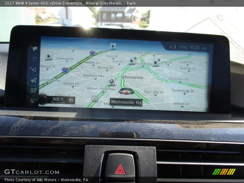 Mineral Grey Metallic / Black 2017 BMW 4 Series 430i xDrive Convertible