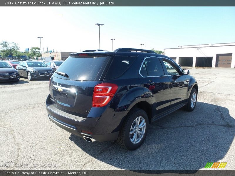 Blue Velvet Metallic / Jet Black 2017 Chevrolet Equinox LT AWD