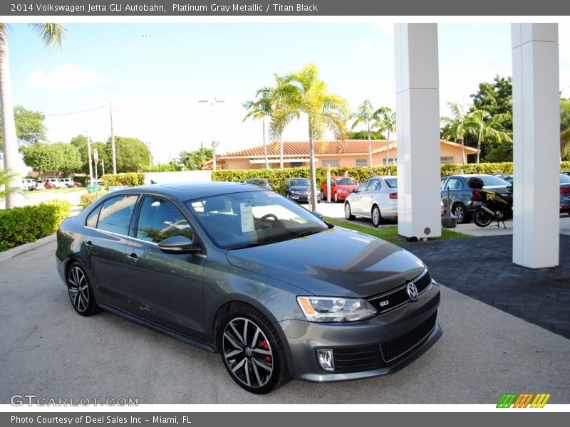 Platinum Gray Metallic / Titan Black 2014 Volkswagen Jetta GLI Autobahn