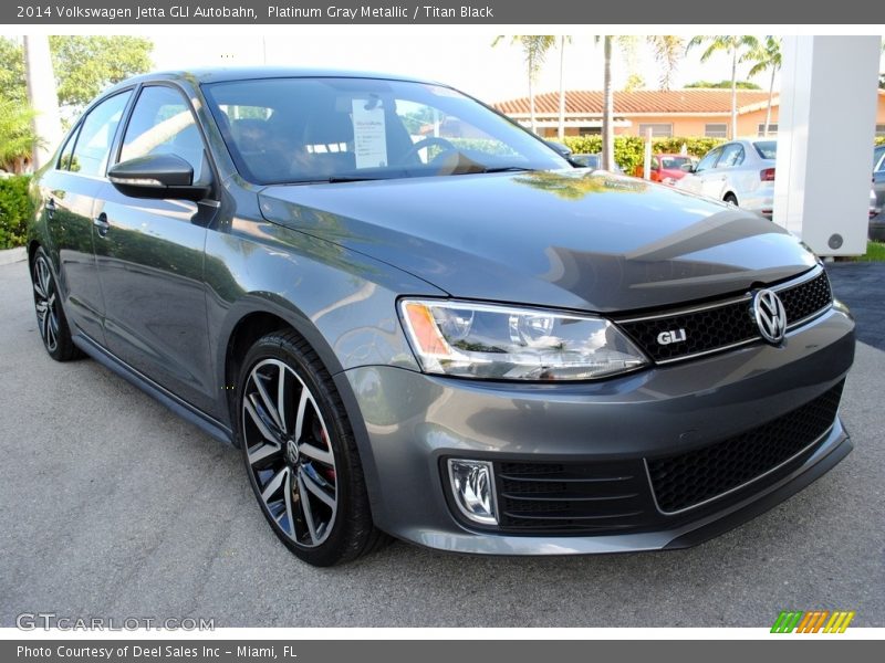 Platinum Gray Metallic / Titan Black 2014 Volkswagen Jetta GLI Autobahn