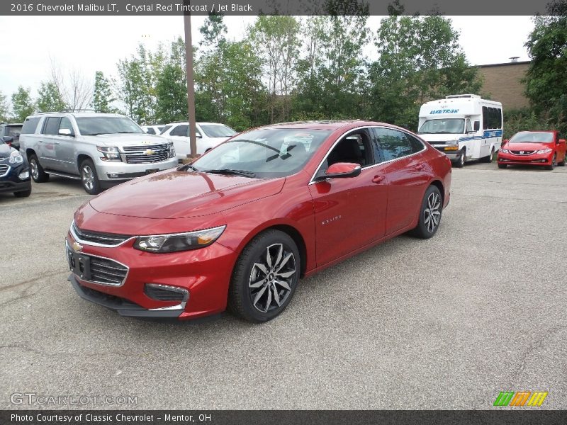 Crystal Red Tintcoat / Jet Black 2016 Chevrolet Malibu LT