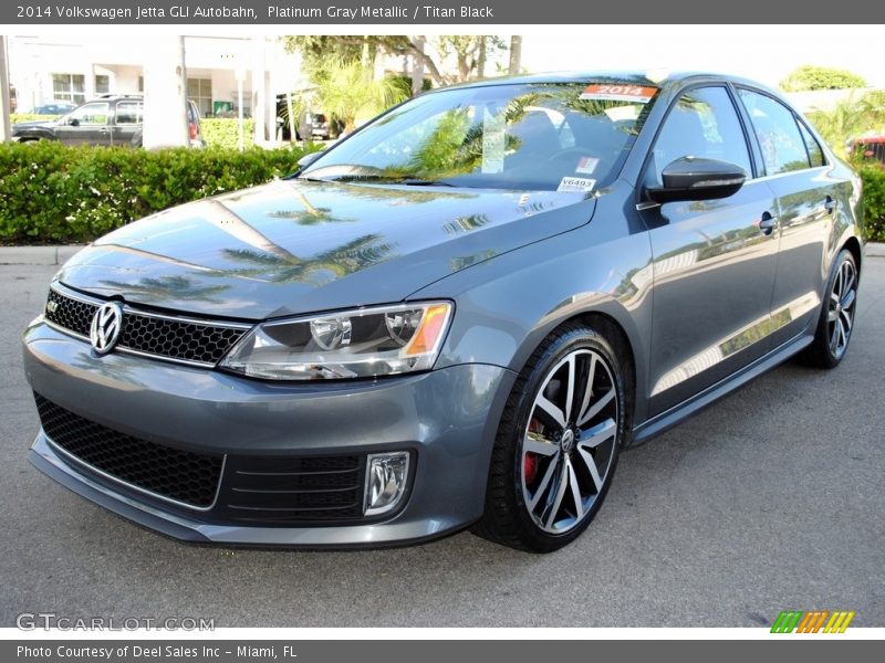 Platinum Gray Metallic / Titan Black 2014 Volkswagen Jetta GLI Autobahn