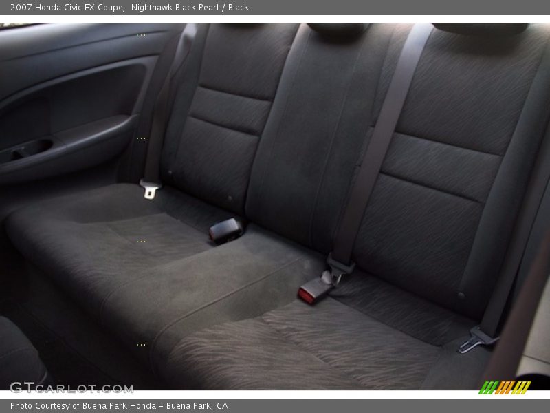 Nighthawk Black Pearl / Black 2007 Honda Civic EX Coupe