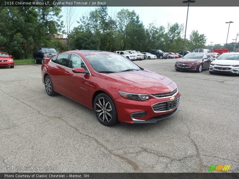 Crystal Red Tintcoat / Jet Black 2016 Chevrolet Malibu LT