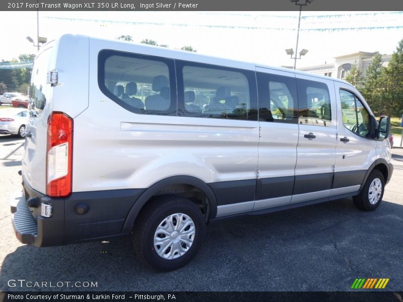 Ingot Silver / Pewter 2017 Ford Transit Wagon XLT 350 LR Long