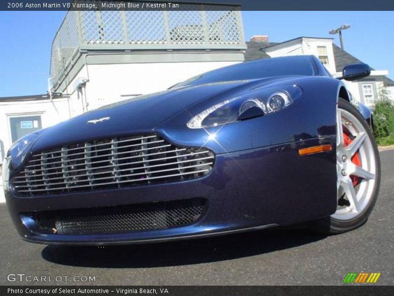 Midnight Blue / Kestrel Tan 2006 Aston Martin V8 Vantage