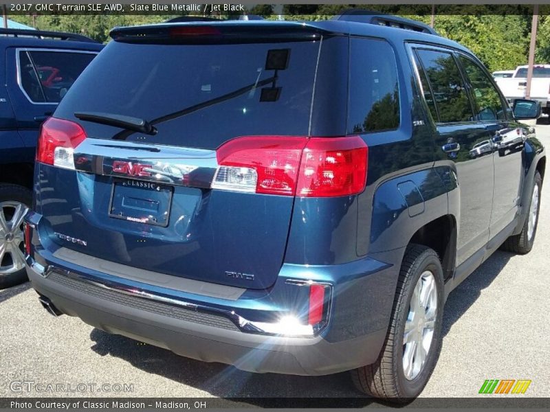 Slate Blue Metallic / Jet Black 2017 GMC Terrain SLE AWD