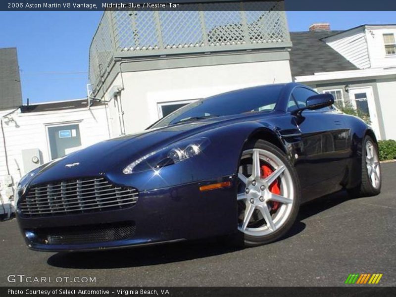 Midnight Blue / Kestrel Tan 2006 Aston Martin V8 Vantage