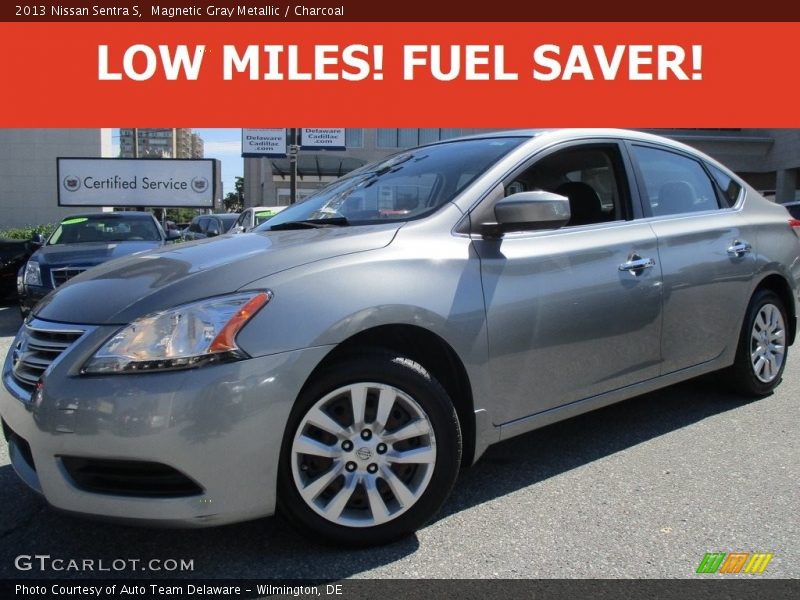 Magnetic Gray Metallic / Charcoal 2013 Nissan Sentra S