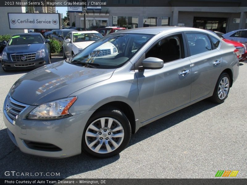 Magnetic Gray Metallic / Charcoal 2013 Nissan Sentra S