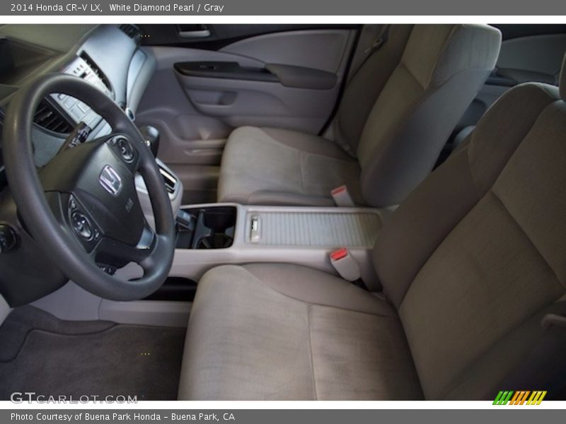 White Diamond Pearl / Gray 2014 Honda CR-V LX