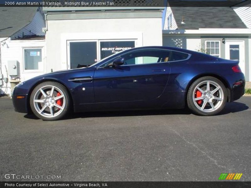 Midnight Blue / Kestrel Tan 2006 Aston Martin V8 Vantage