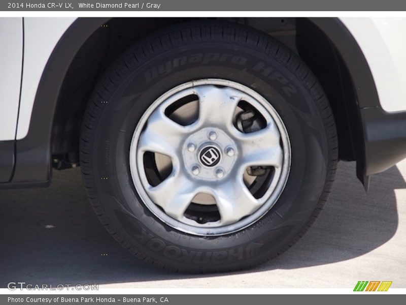 White Diamond Pearl / Gray 2014 Honda CR-V LX