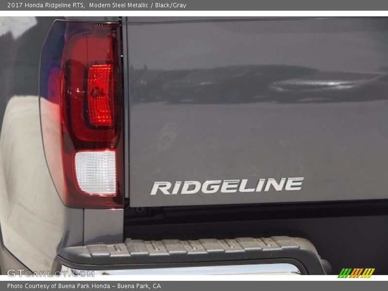 Modern Steel Metallic / Black/Gray 2017 Honda Ridgeline RTS