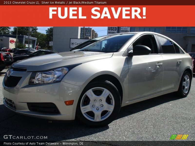 Silver Ice Metallic / Jet Black/Medium Titanium 2013 Chevrolet Cruze LS
