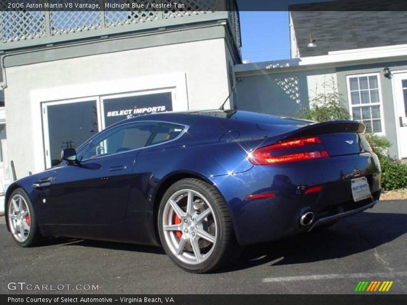 Midnight Blue / Kestrel Tan 2006 Aston Martin V8 Vantage